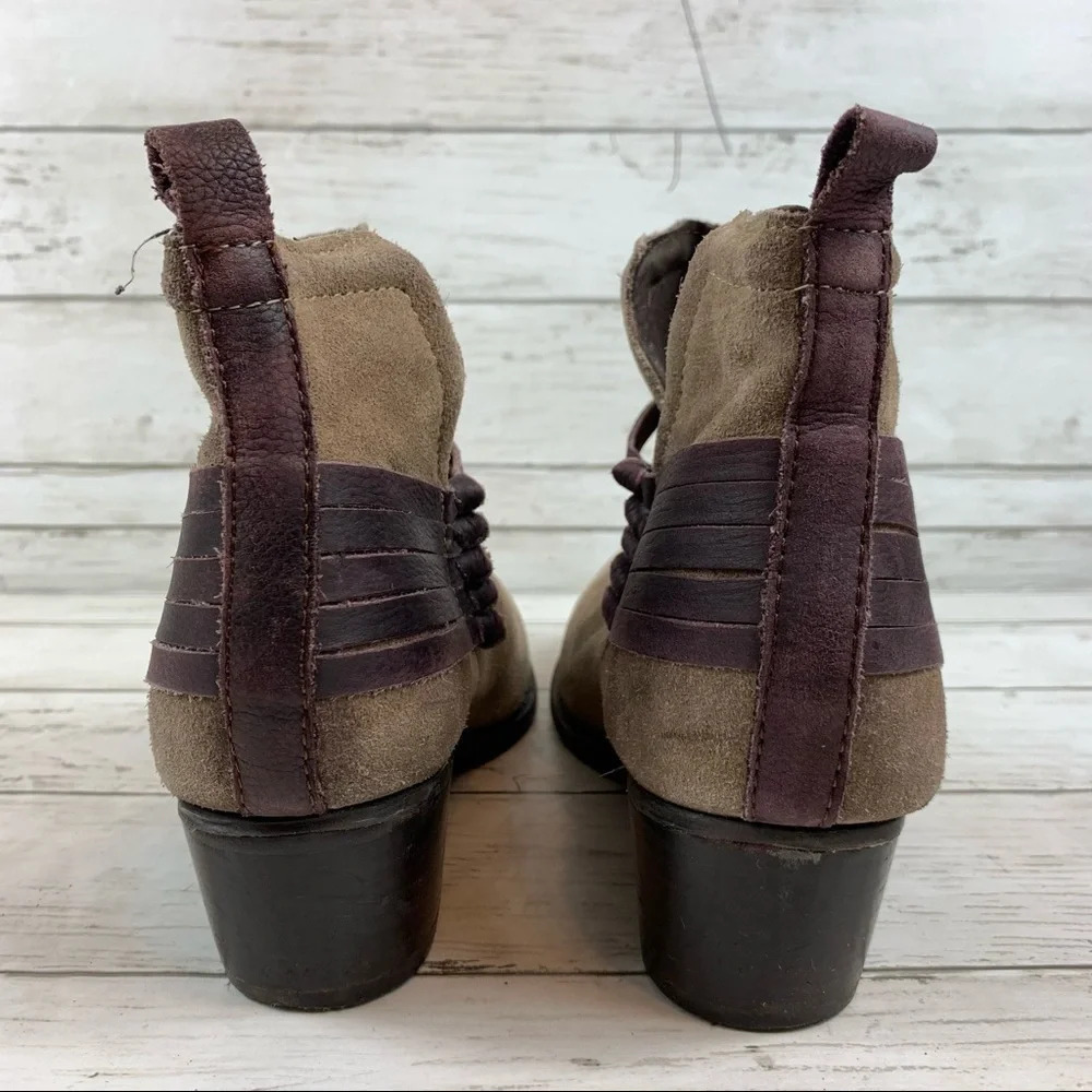 Diba Skiler Dust Brown Suede Leather Ankle Boots - Picture 7 of 13